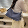 Adjustable Strap Denim Shoulder Bag