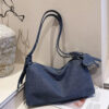 Adjustable Strap Denim Shoulder Bag