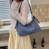 Adjustable Strap Denim Shoulder Bag