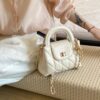 Quilted Chain Strap Crossbody Bag