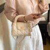 Quilted Chain Strap Crossbody Bag