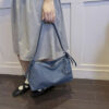 Adjustable Strap Denim Shoulder Bag